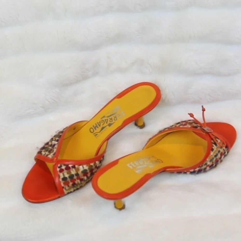 Salvatore Ferragamo kitten heels sandals 6
